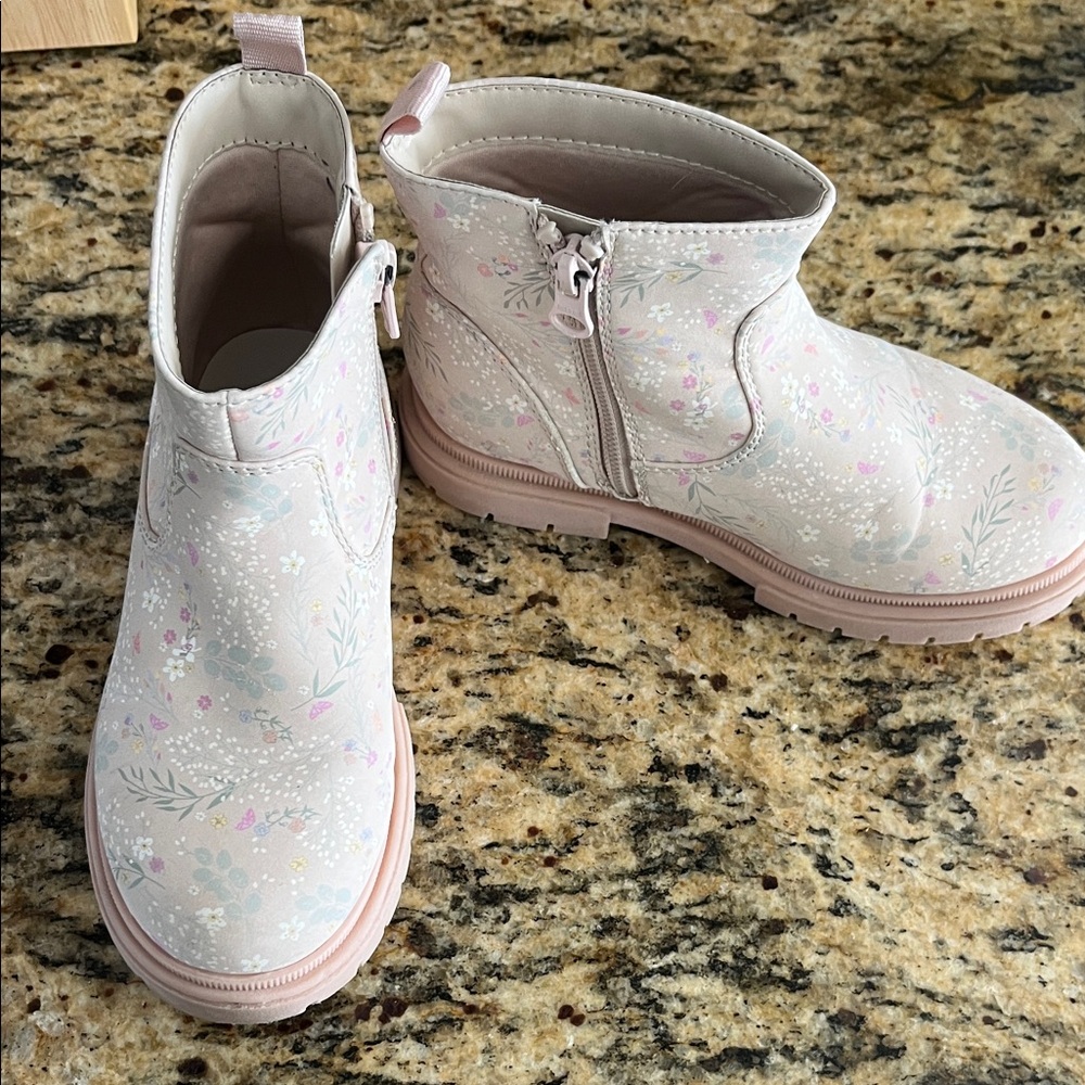 Cat & Jack Pastel Floral Kids Boots